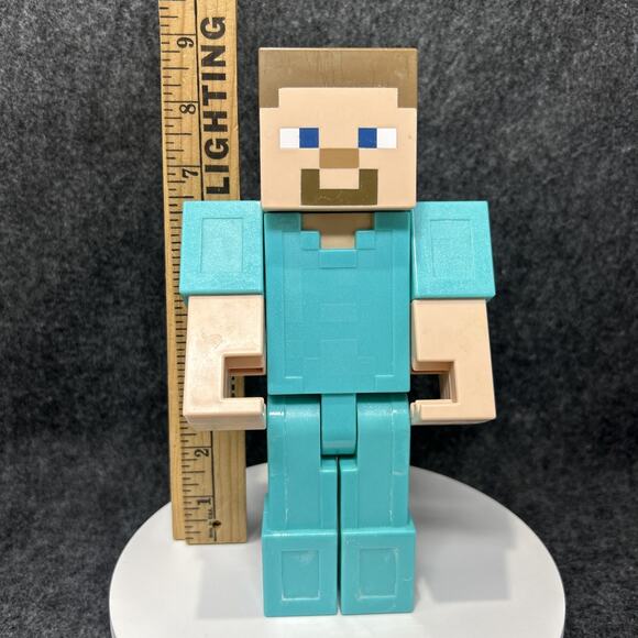 Minecraft Steve Mattel 9inch Figure Blocky Heroic Adventures Action Figure - Picture 1 of 11